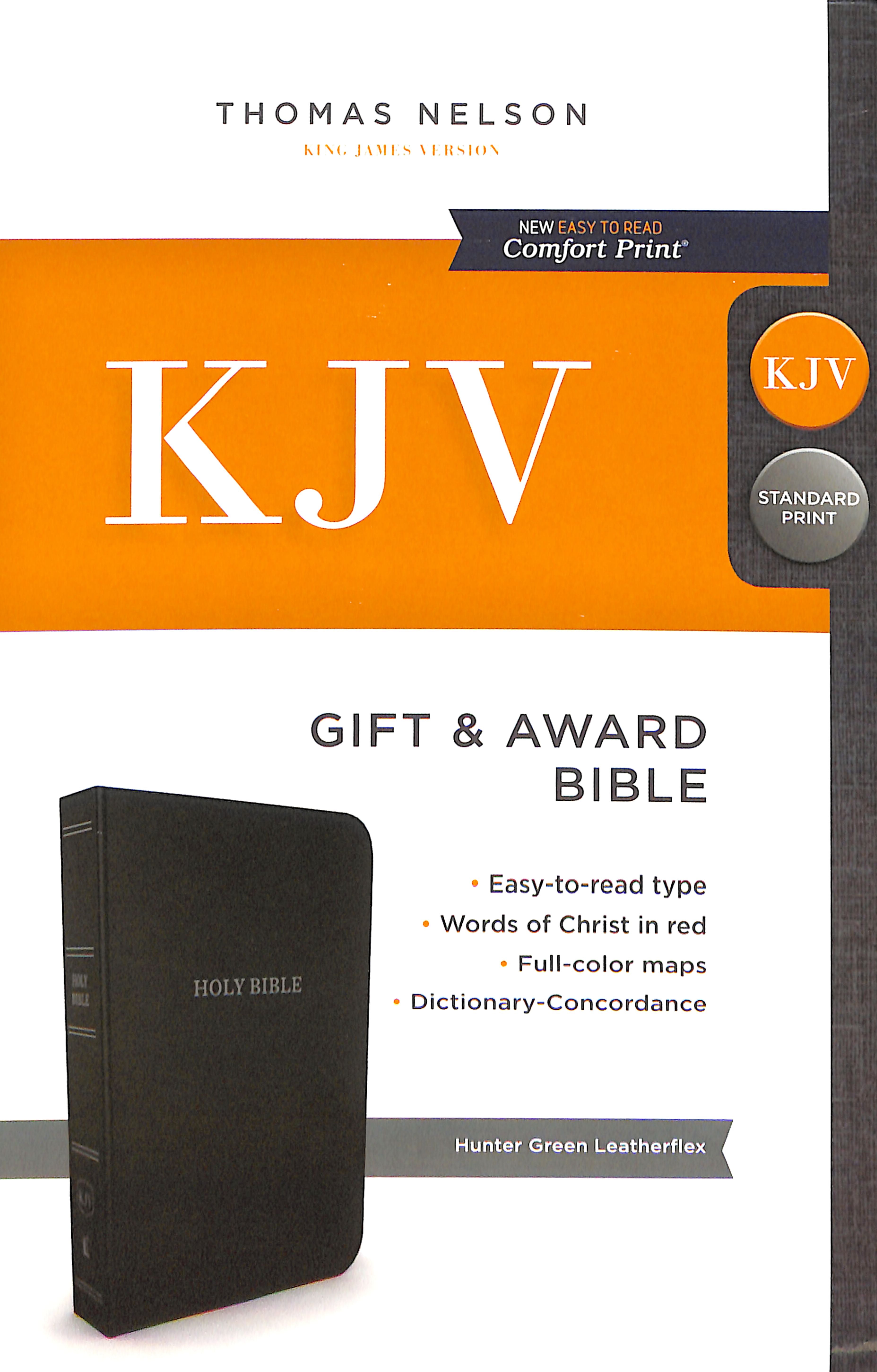 KJV Gift and Award Bible Green (Red Letter Edition)