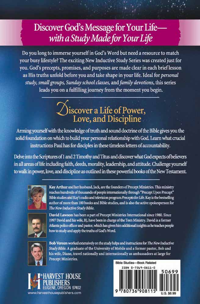 Walking in Power, Love & Discipline (1&2 Tim, Titus) (New Inductive Study Series)