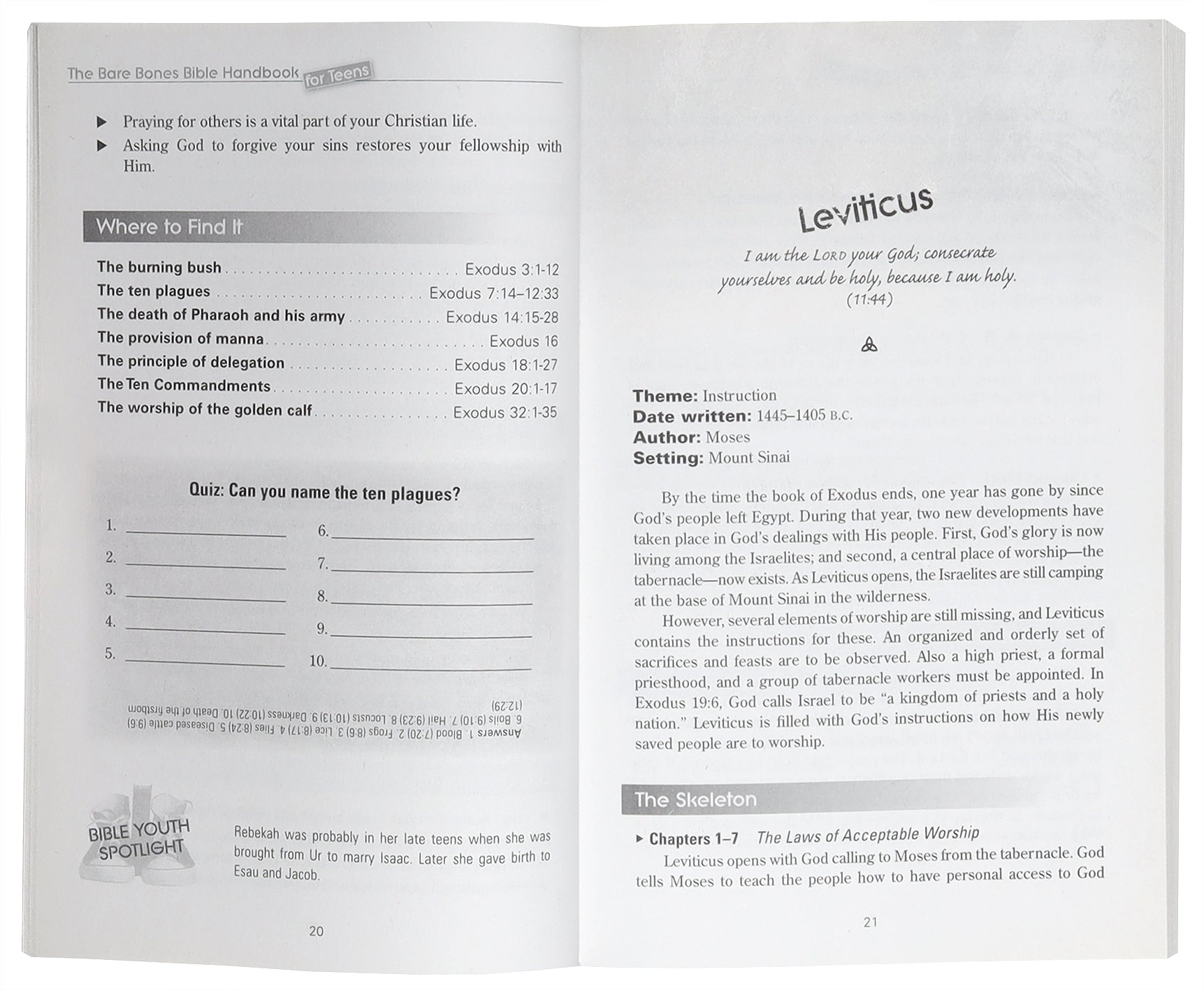 The Bare Bones Bible Handbook For Teens