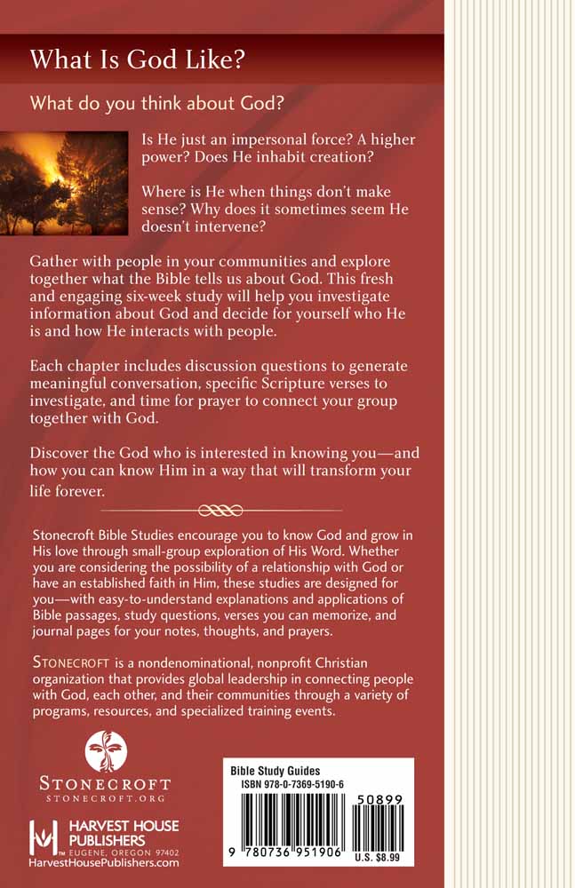 Stonecroft: What is God Like? (Stonecroft Bible Studies Series)