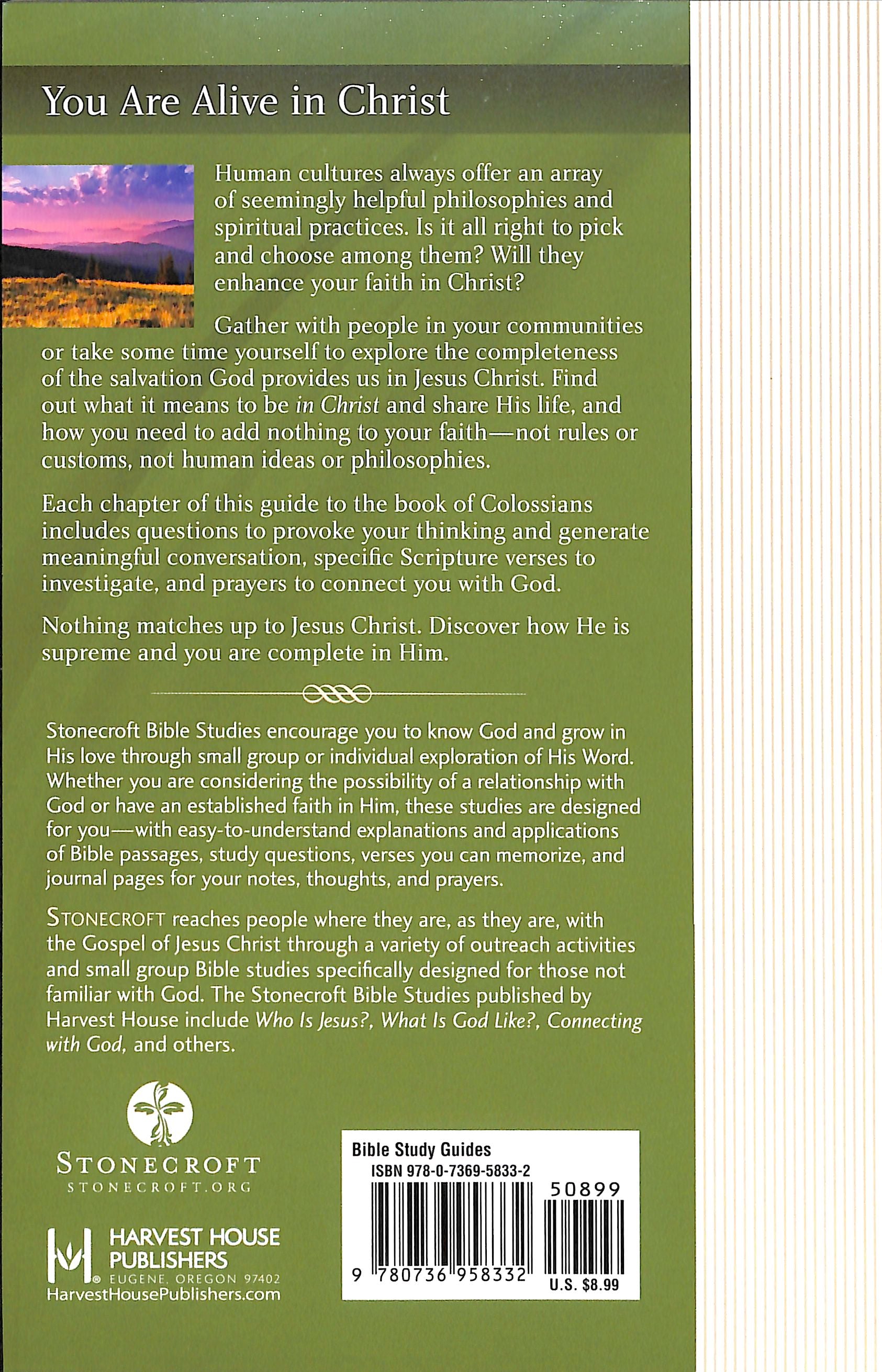 Stonecroft: You Are Alive in Christ (Stonecroft Bible Studies Series)