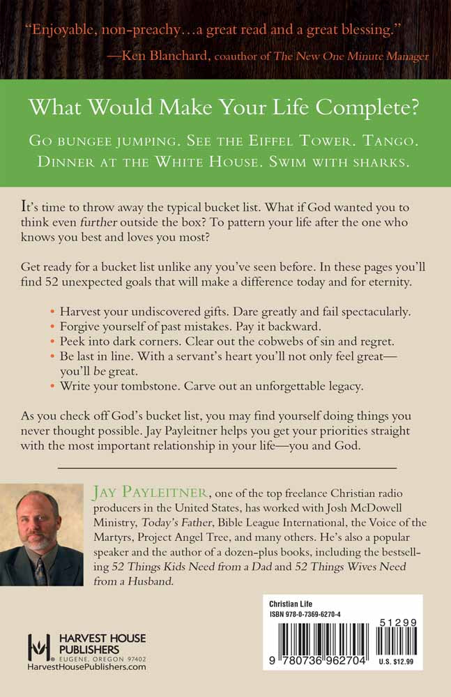 What If God Wrote Your Bucket List?
