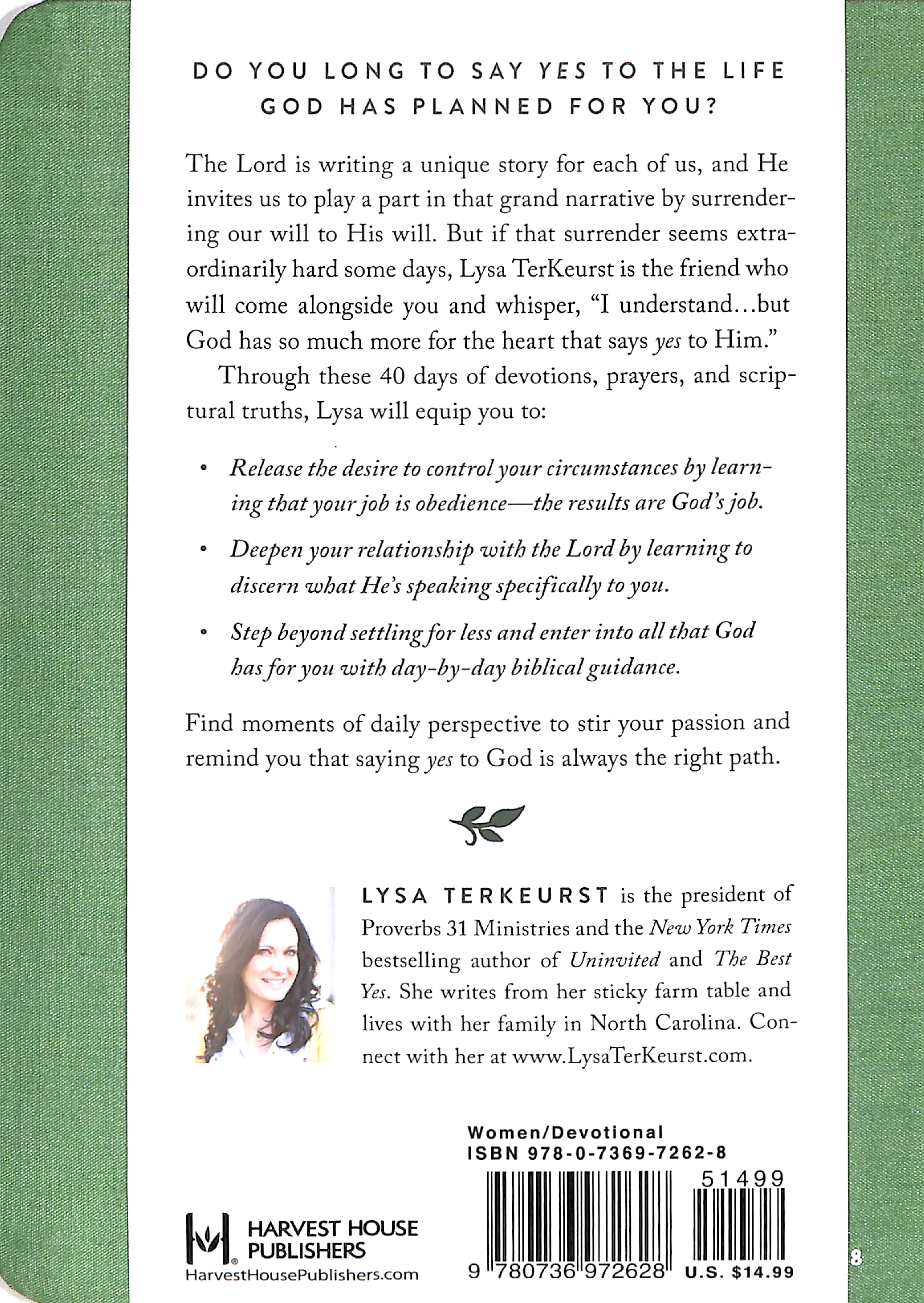 What Happens When Women Say Yes to God Devotional