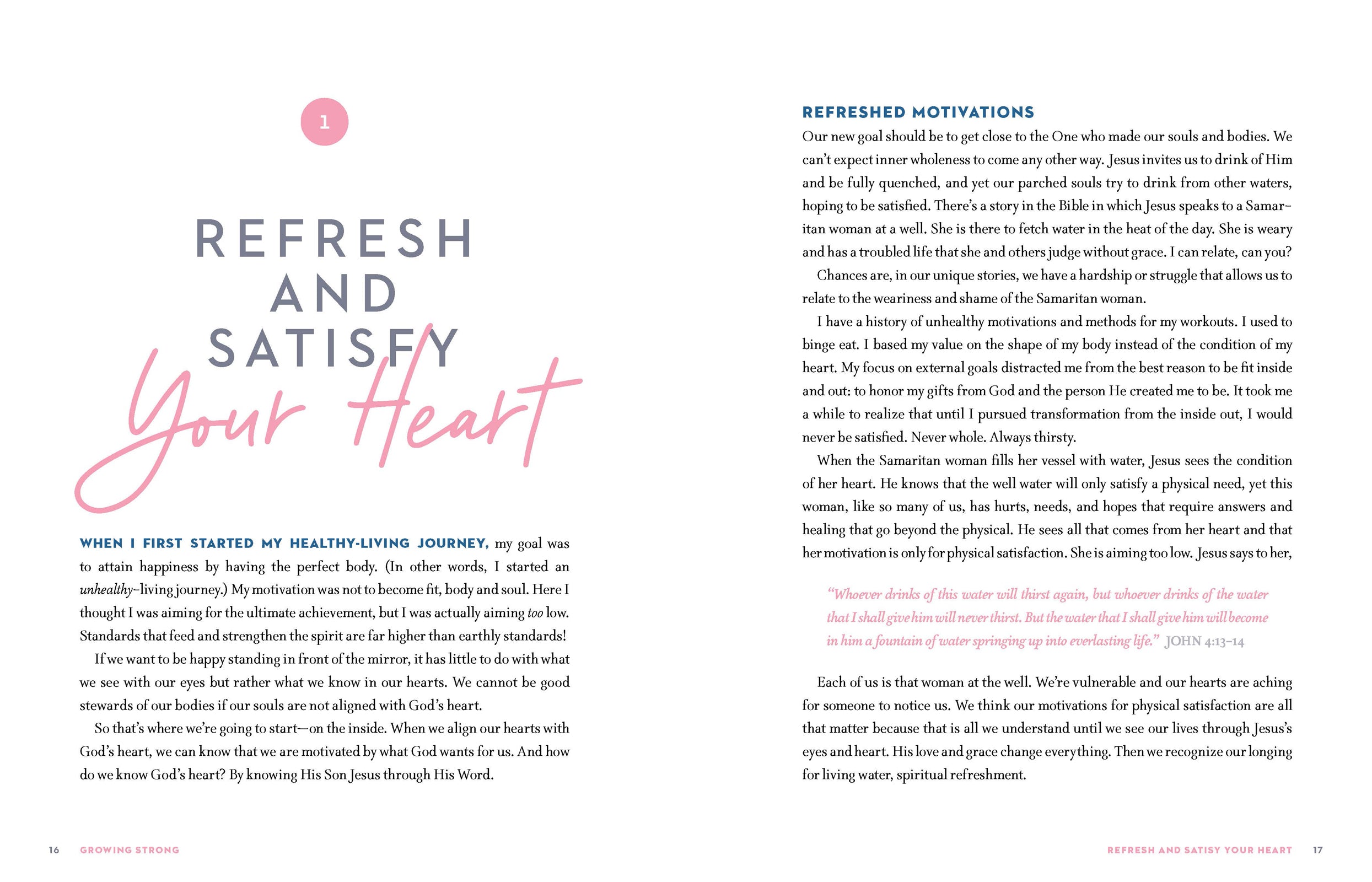 Growing Strong: Workouts, Devotions, and Recipes to Become Healthy From the Inside Out