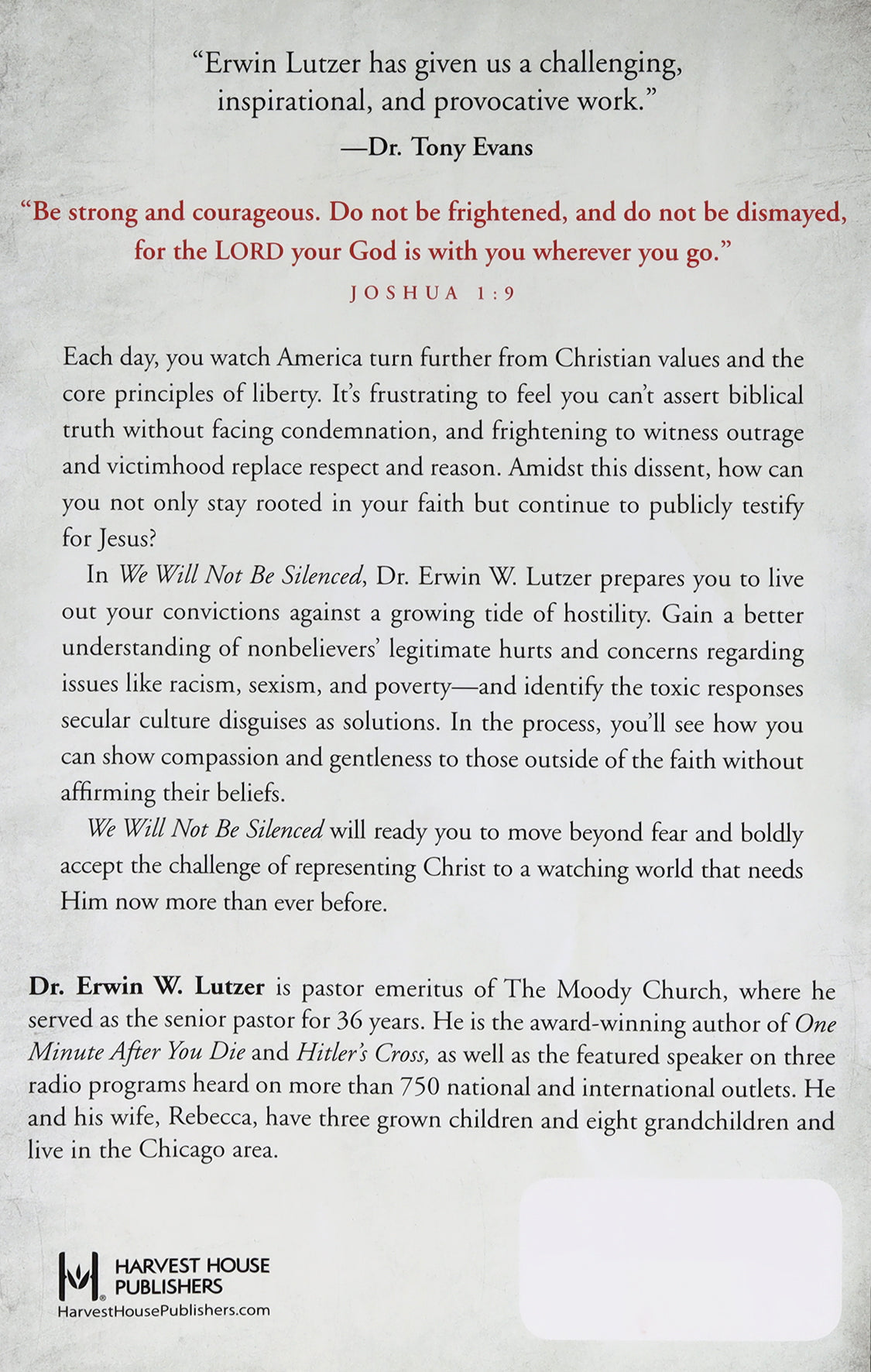 We Will Not Be Silenced: Taking a Stand Against Our Culture's Assault on Christianity