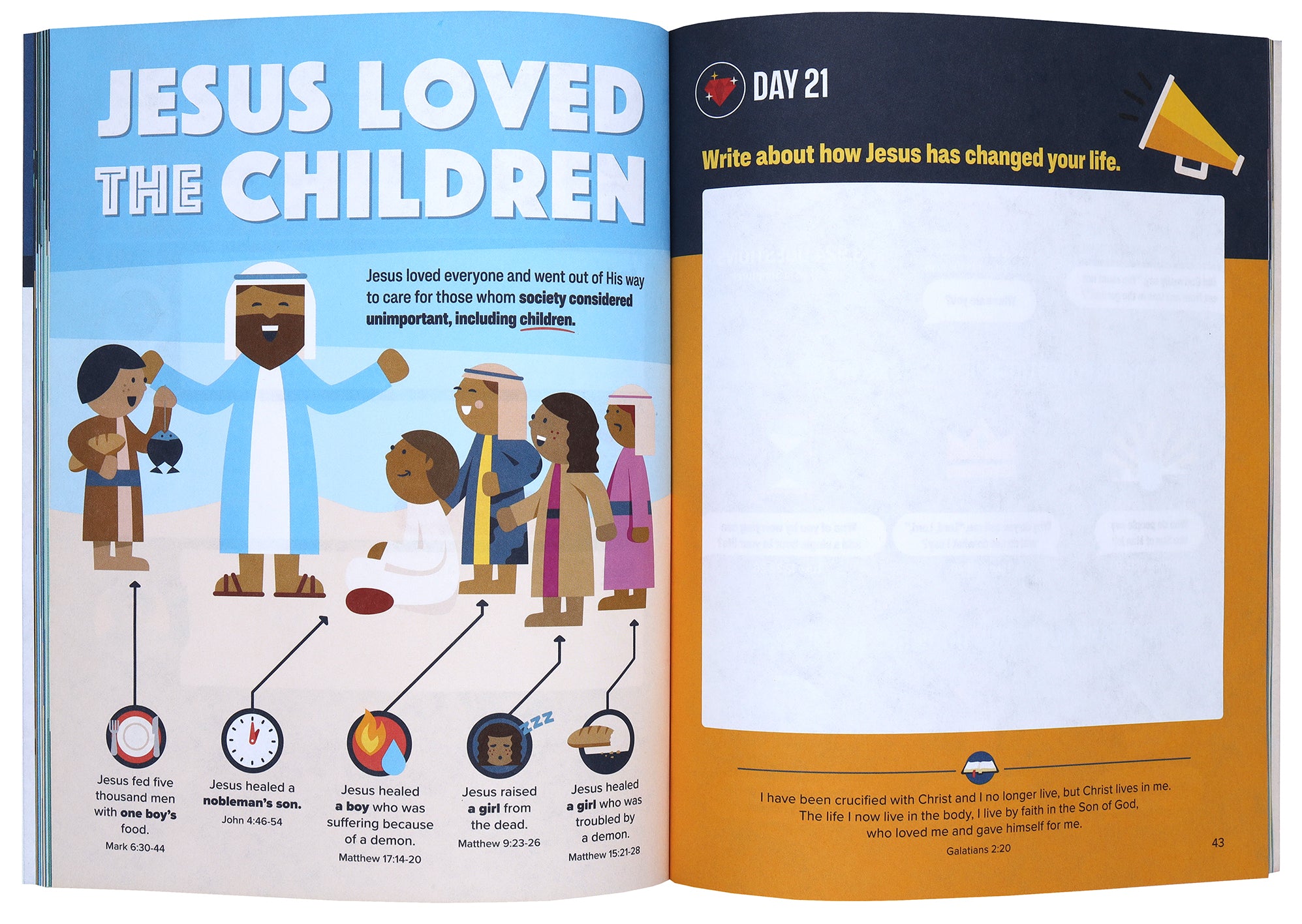 Bible Infographics For Kids Adventure Journal: 40 Faith-Tastic Days to Journey With Jesus in Creative Ways