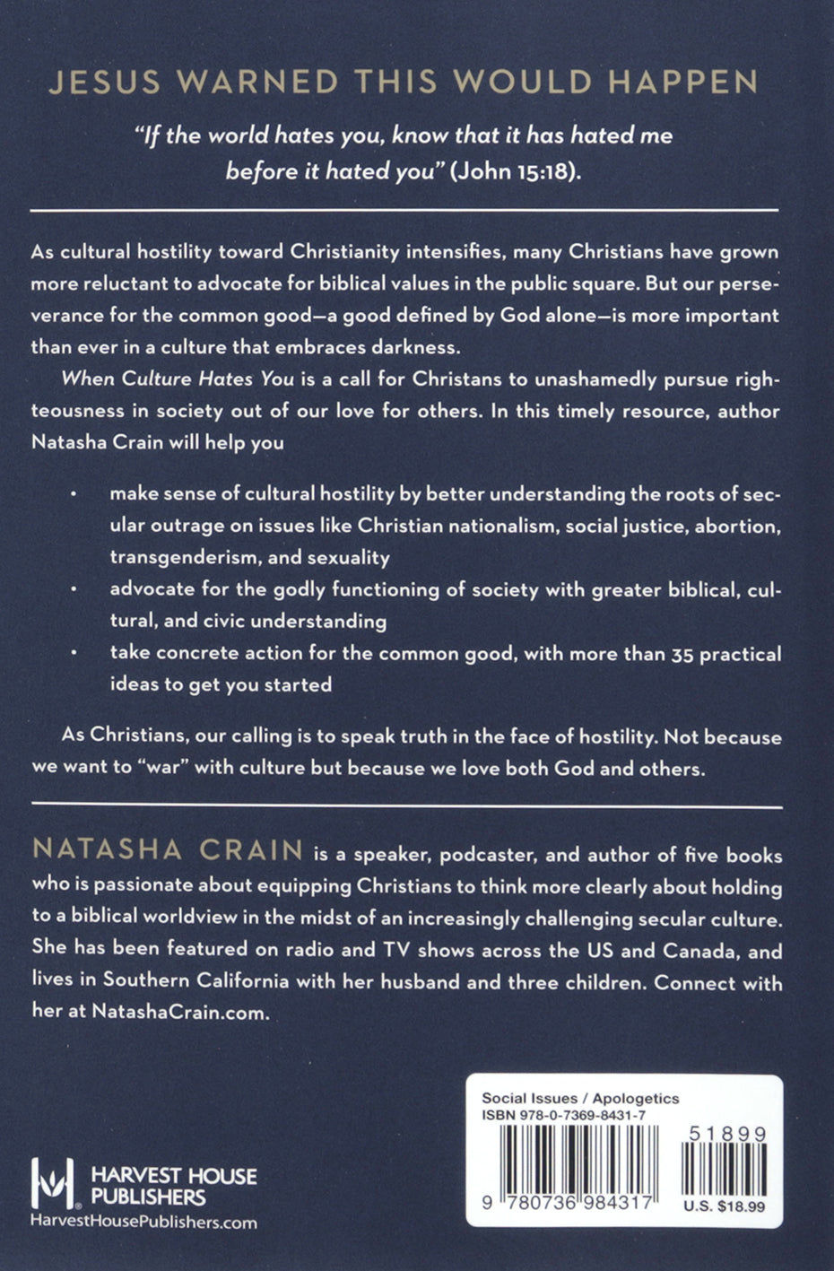 When Culture Hates You: Persevering for the Common Good as Christians in a Hostile Public Square