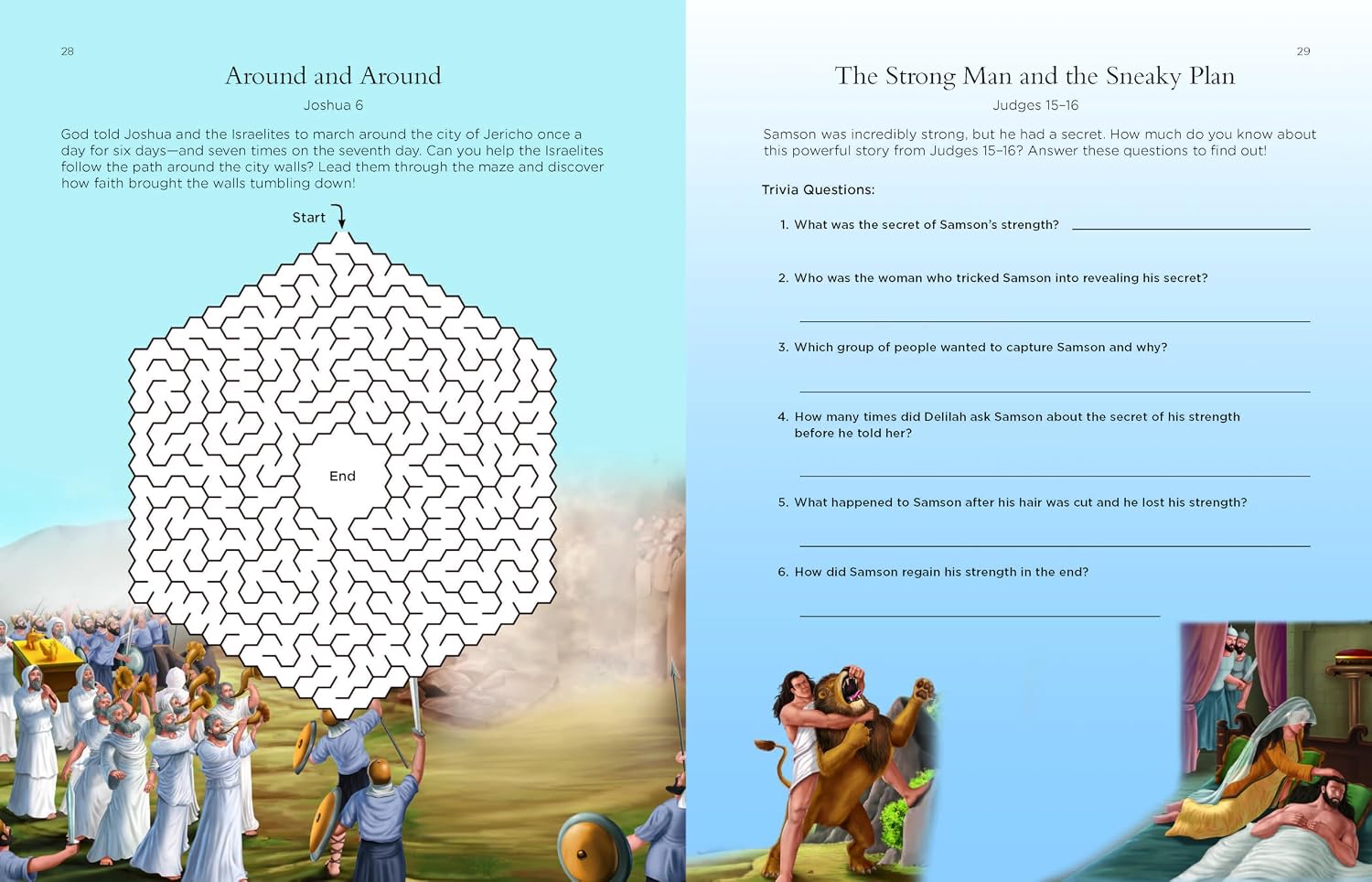 The Complete Illustrated Children's Bible Activity Book: Journey Through the Bible with Word Searches, Mazes, Crosswords, Trivia Questions, and More! (The Complete Illustrated Children’s Bible Library Series)