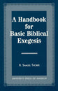 Handbook For Basic Biblical Exegesis