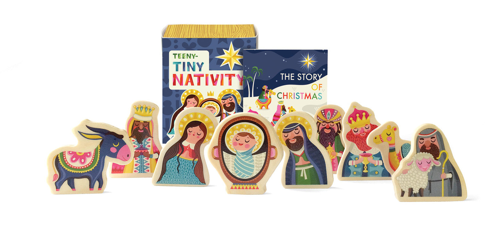 Teeny-Tiny Nativity Mini Book & Figures (Mdf)