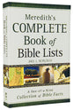 Meredith's Complete Book of Bible Lists