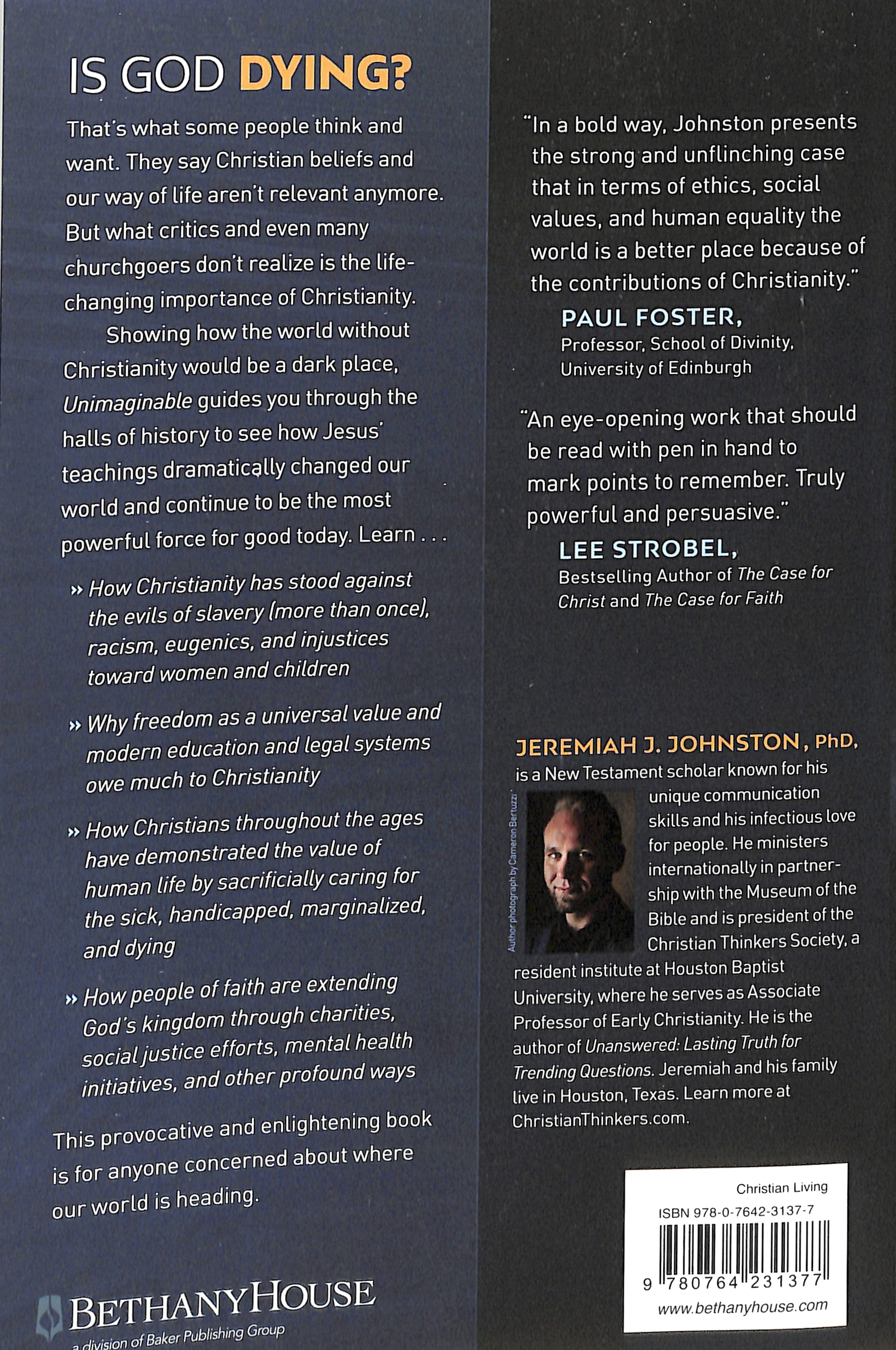 Unimaginable: What Our World Would Be Like Without Christianity