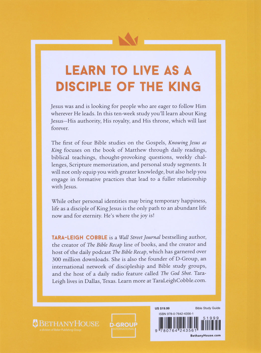 Knowing Jesus as King: A 10-Session Study on the Gospel of Matthew (The Bible Recap Knowing Jesus Series)
