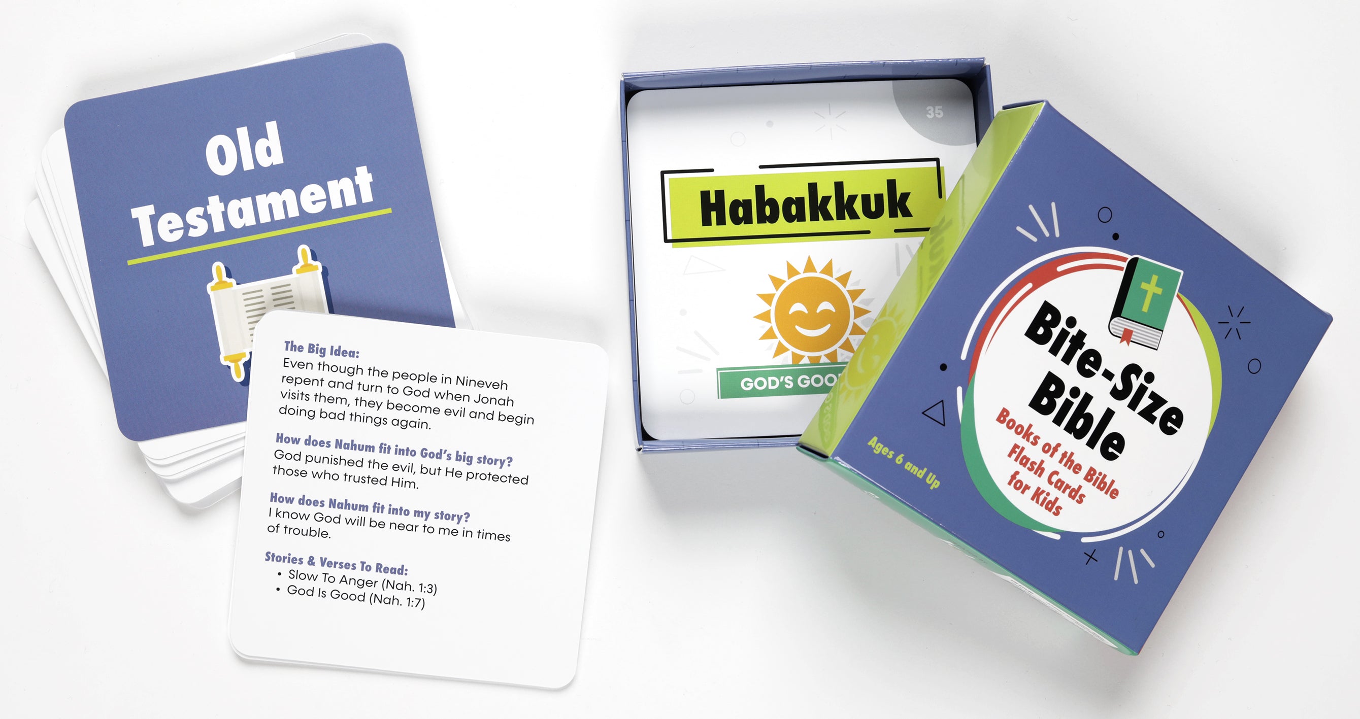 Bite-Size Bible: Books of the Bible Flash Cards for Kids
