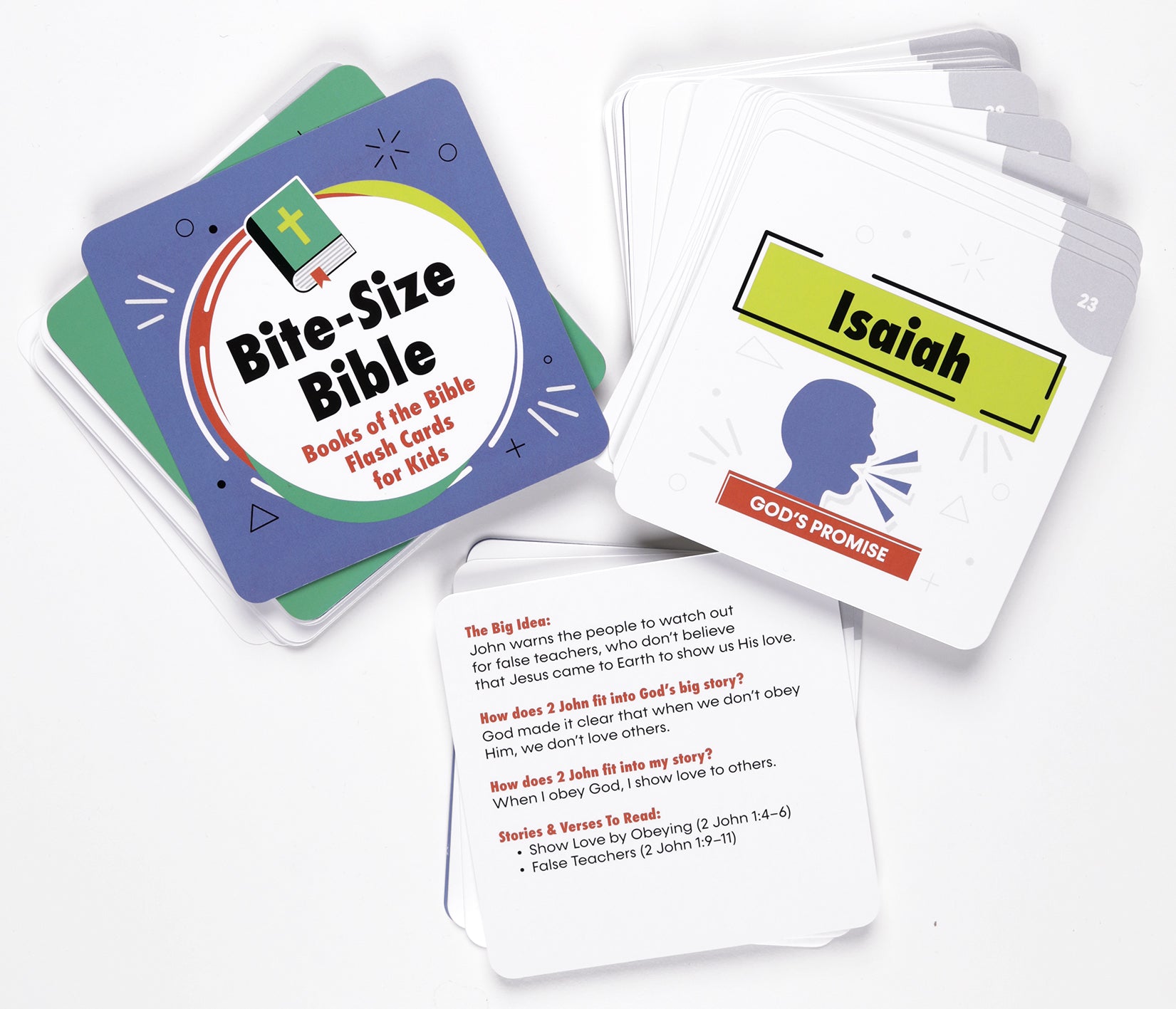 Bite-Size Bible: Books of the Bible Flash Cards for Kids