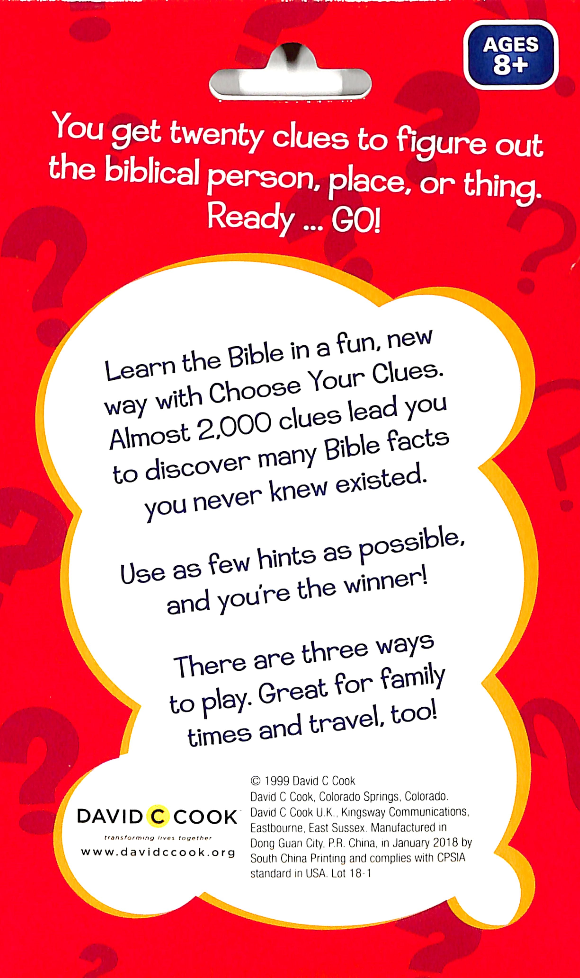 Choose Your Clues: Biblical Guessing Game