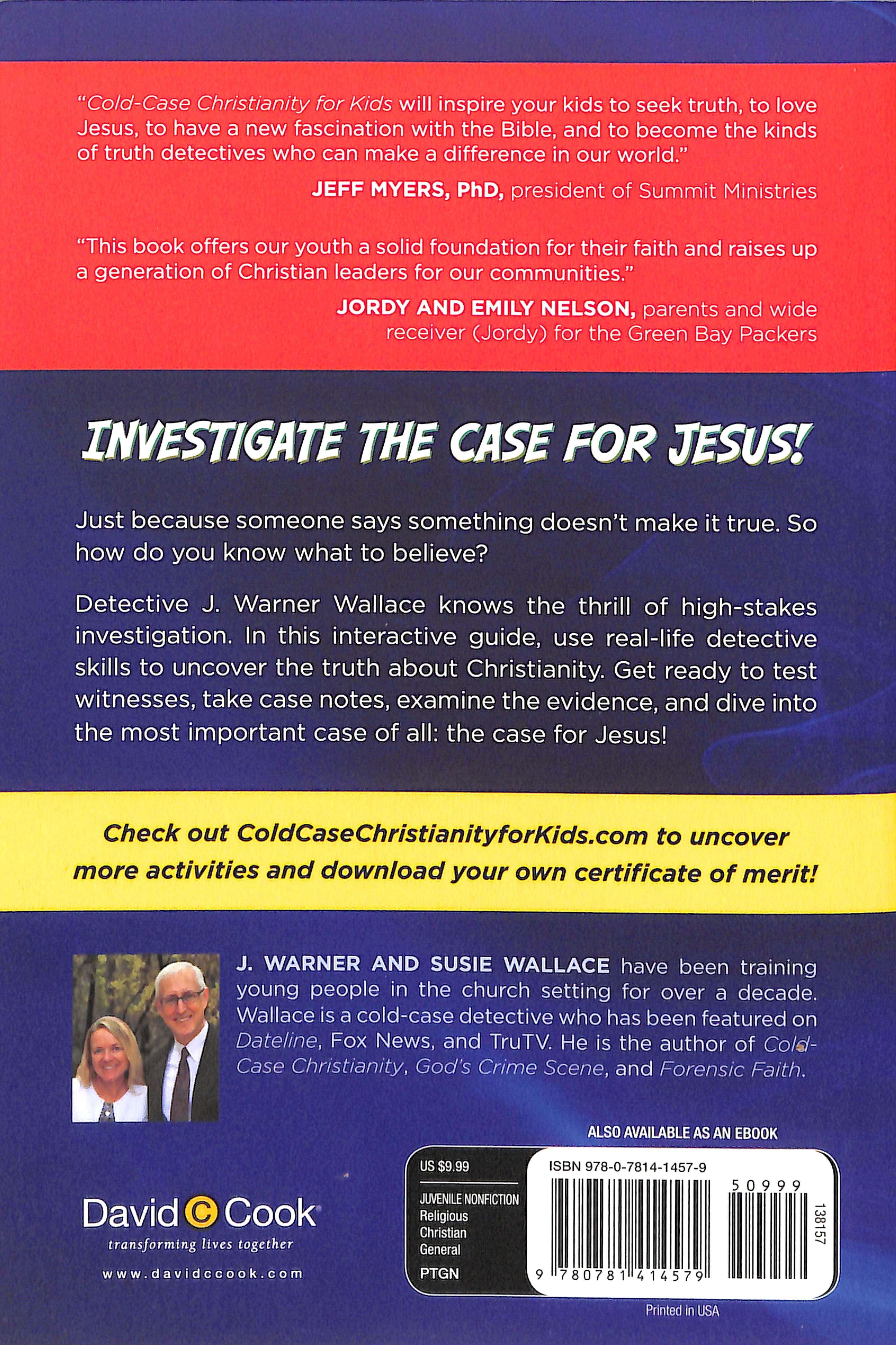 Cold-Case Christianity For Kids: Investigate Jesus With a Real Detective