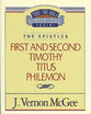 Ttb NT #50: 1&2 Timothy Titus Philemon