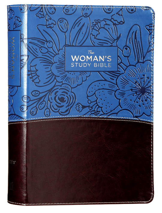NIV Woman's Study Bible Blue/Brown Full-Color