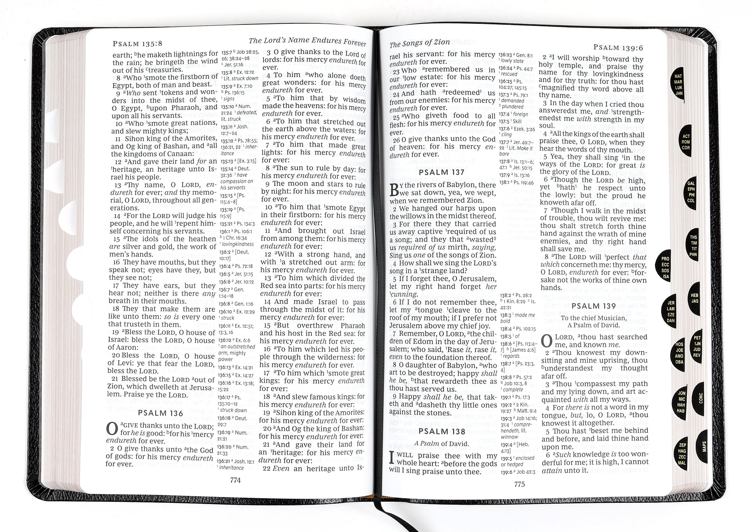 KJV Reference Indexed Bible Giant Print Black (Red Letter Edition)