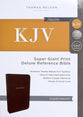 KJV Deluxe Reference Bible Super Giant Print Burgundy (Red Letter Edition)