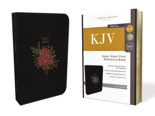 KJV Deluxe Reference Indexed Bible Super Giant Print Black (Red Letter Edition)