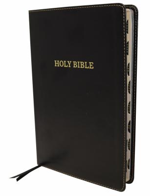 KJV Thinline Bible Large Print Black Indexed Red Letter Edition