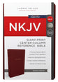 NKJV Reference Bible Giant Print Burgundy Indexed (Red Letter Edition)