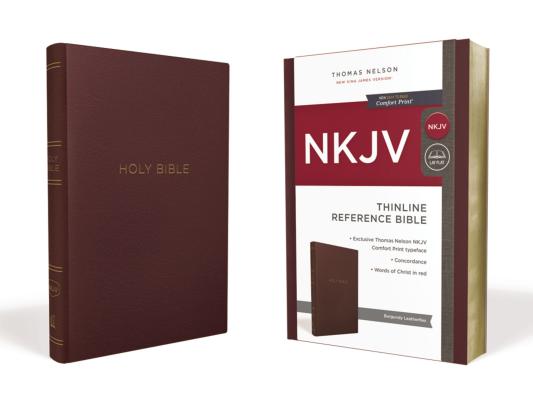 NKJV Thinline Reference Bible Burgundy (Red Letter Edition)