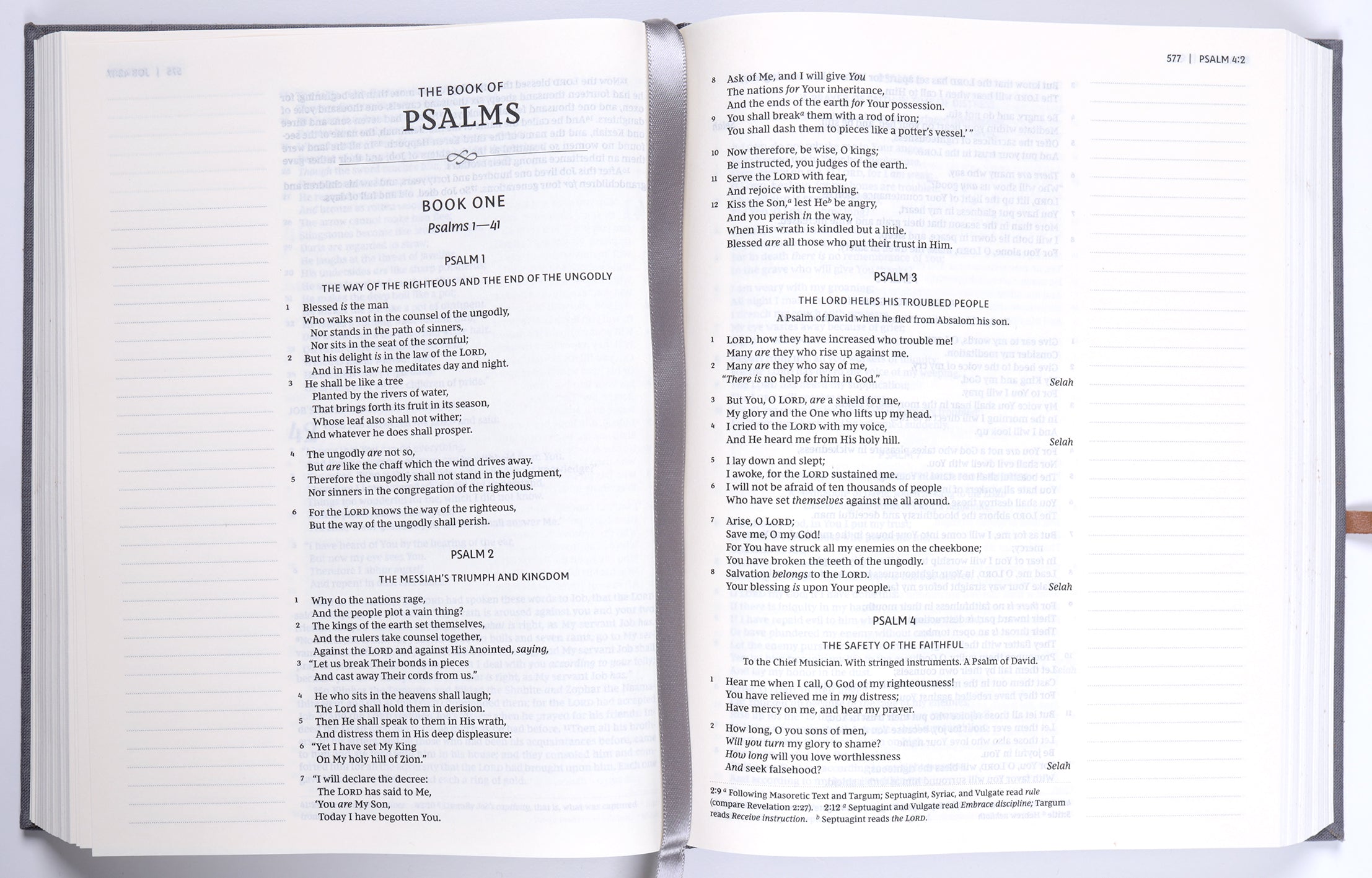 NKJV Journal the Word Bible Gray (Red Letter Edition)