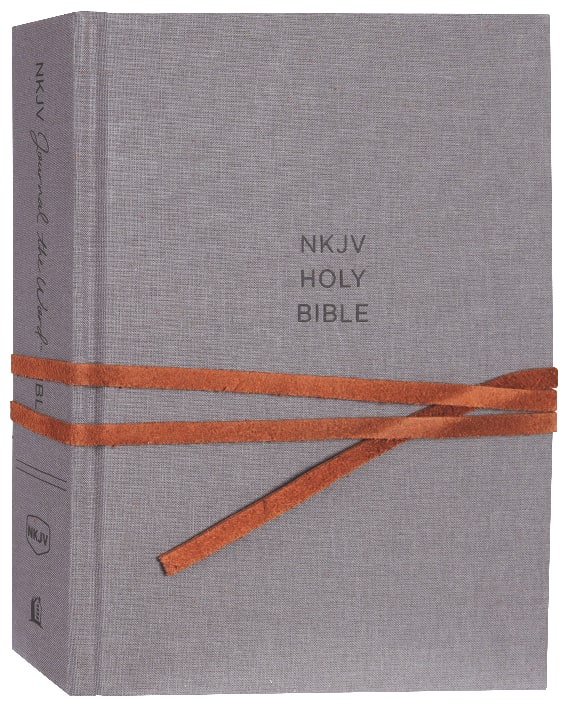 NKJV Journal the Word Bible Gray (Red Letter Edition)
