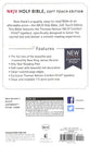 NKJV Holy Bible Soft Touch Edition Black (Black Letter Edition)