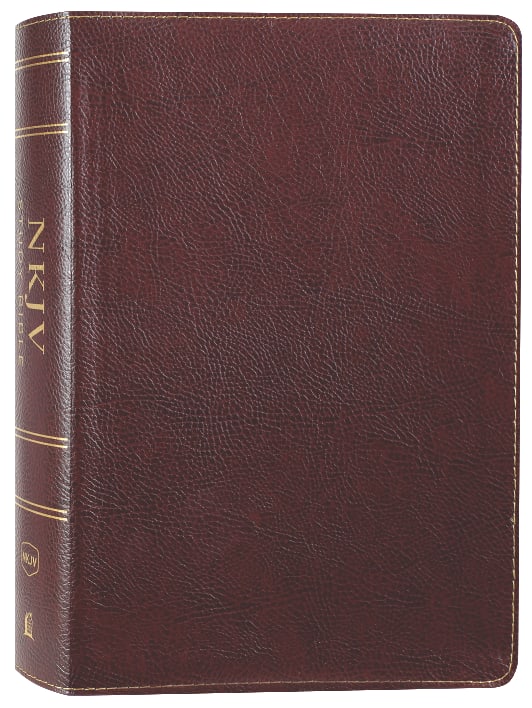 NKJV Study Bible Burgundy Full-Color (Black Letter Edition)