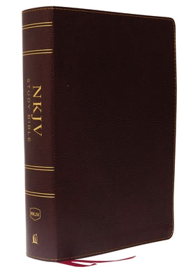 NKJV Study Bible Burgundy Full-Color Indexed (Black Letter Edition)
