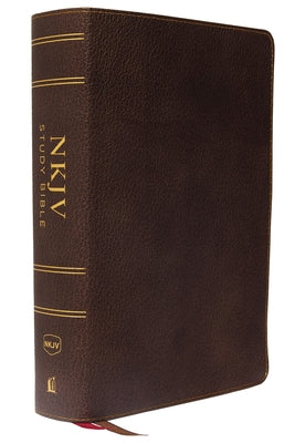 NKJV Study Bible Brown Full-Color Indexed (Black Letter Edition)