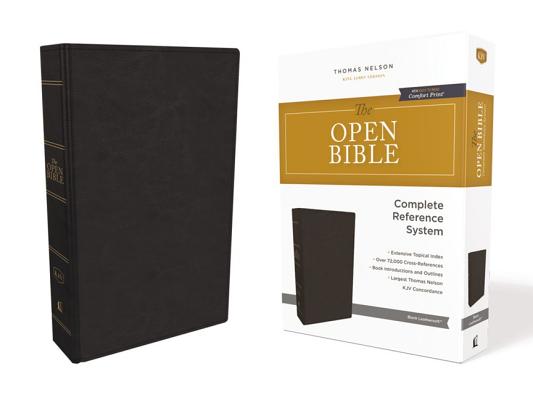 KJV Open Bible Black (Red Letter Edition)