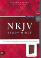 NKJV Study Bible Brown Indexed (Black Letter Edition)