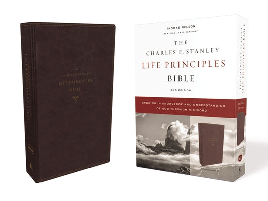 NKJV Charles F. Stanley Life Principles Bible Burgundy (2nd Edition)
