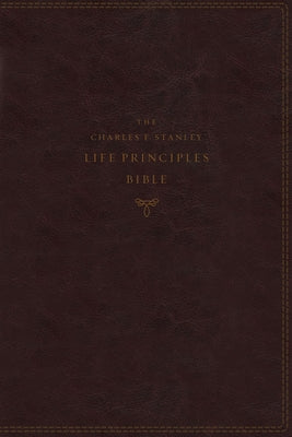 NKJV Charles F. Stanley Life Principles Bible Burgundy Indexed (2nd Edition)