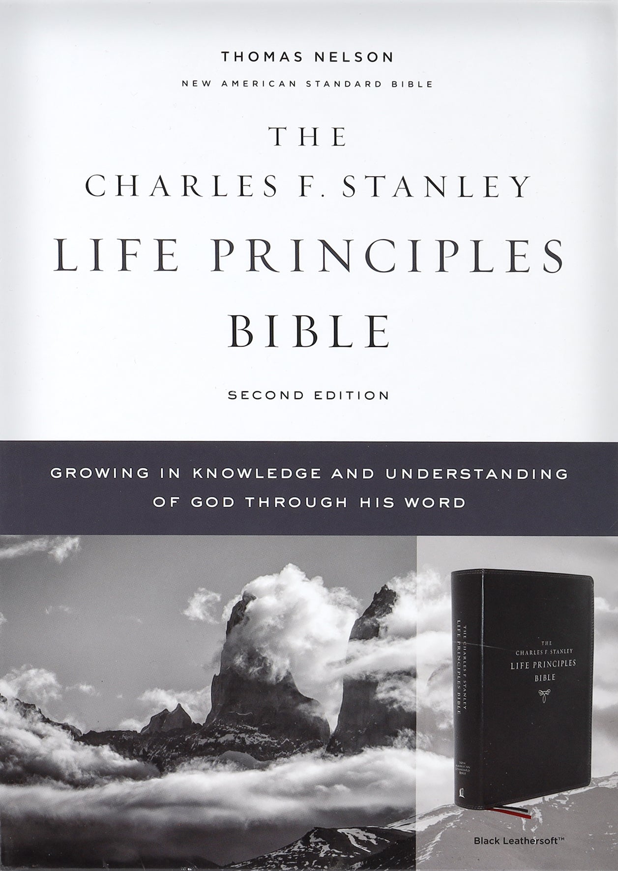 NASB Charles F Stanley Life Principles Bible Black (2nd Edition)