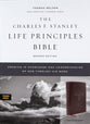 NASB Charles F Stanley Life Principles Bible Burgundy Thumb Index (2nd Edition)