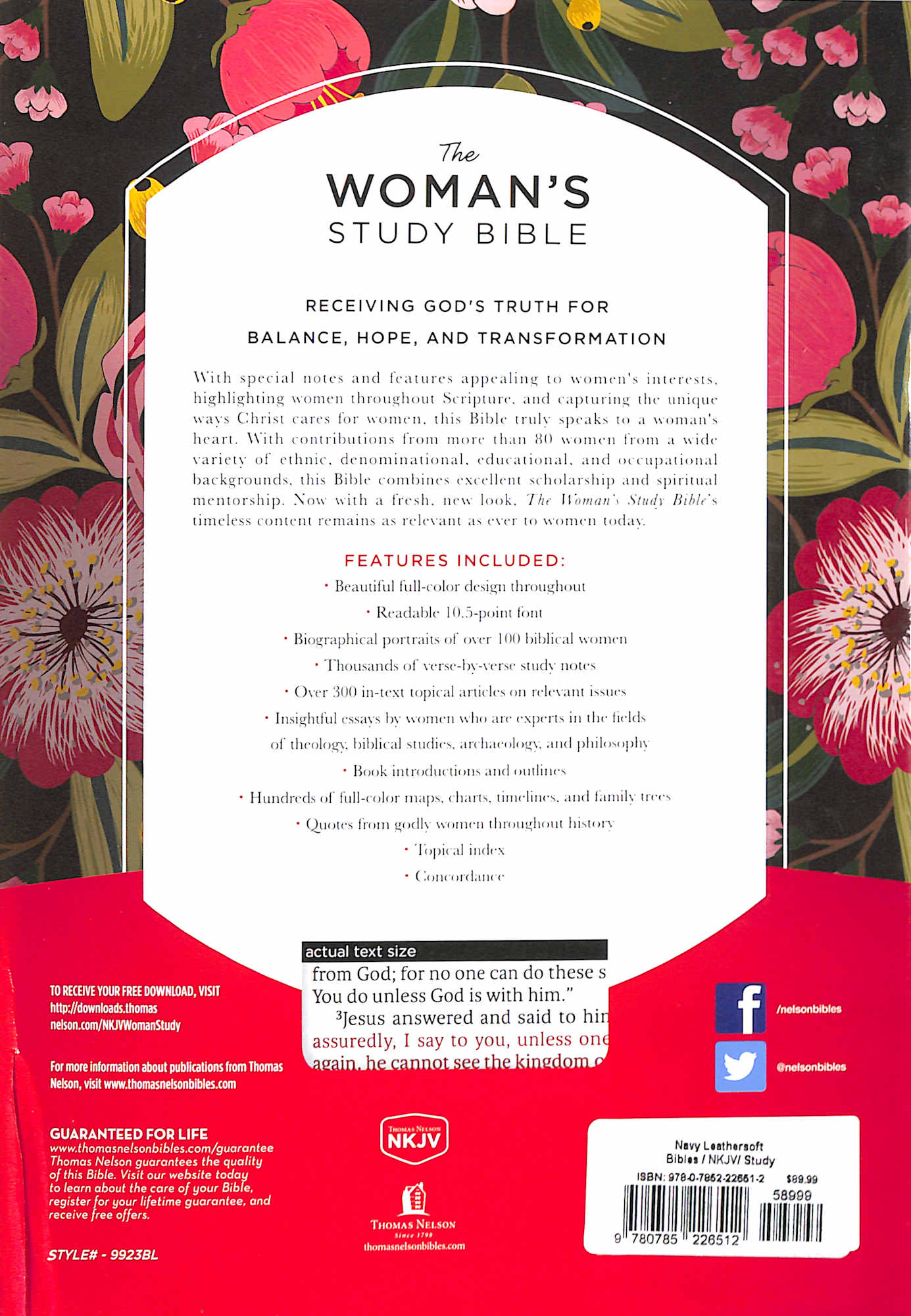 NKJV the Woman's Study Bible Blue Indexed