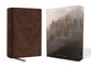 NKJV Abide Bible Brown (Red Letter Edition)