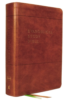 NKJV Evangelical Study Bible Brown (Red Letter Edition)