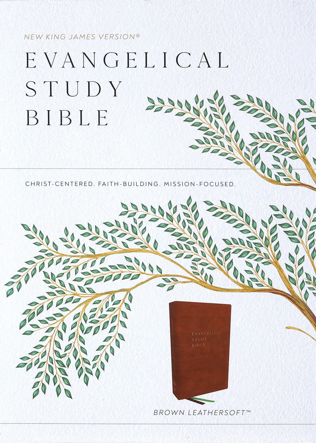 NKJV Evangelical Study Bible Brown (Red Letter Edition)