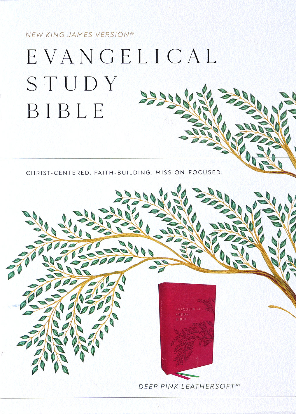 NKJV Evangelical Study Bible Rose (Red Letter Edition)