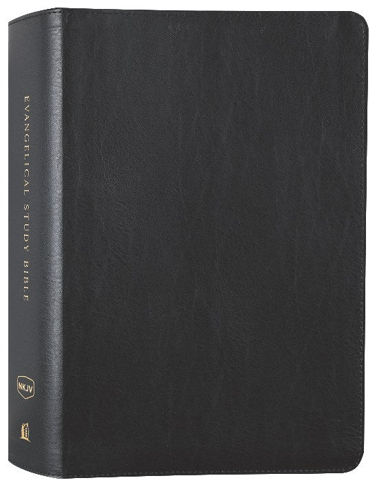 NKJV Evangelical Study Bible Black (Red Letter Edition)