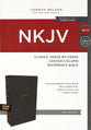 NKJV Reference Bible Black Indexed Verse By Verse (Red Letter Edition)