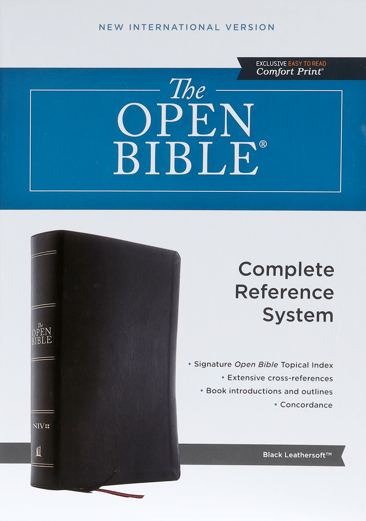 NIV Open Bible Black (Red Letter Edition)