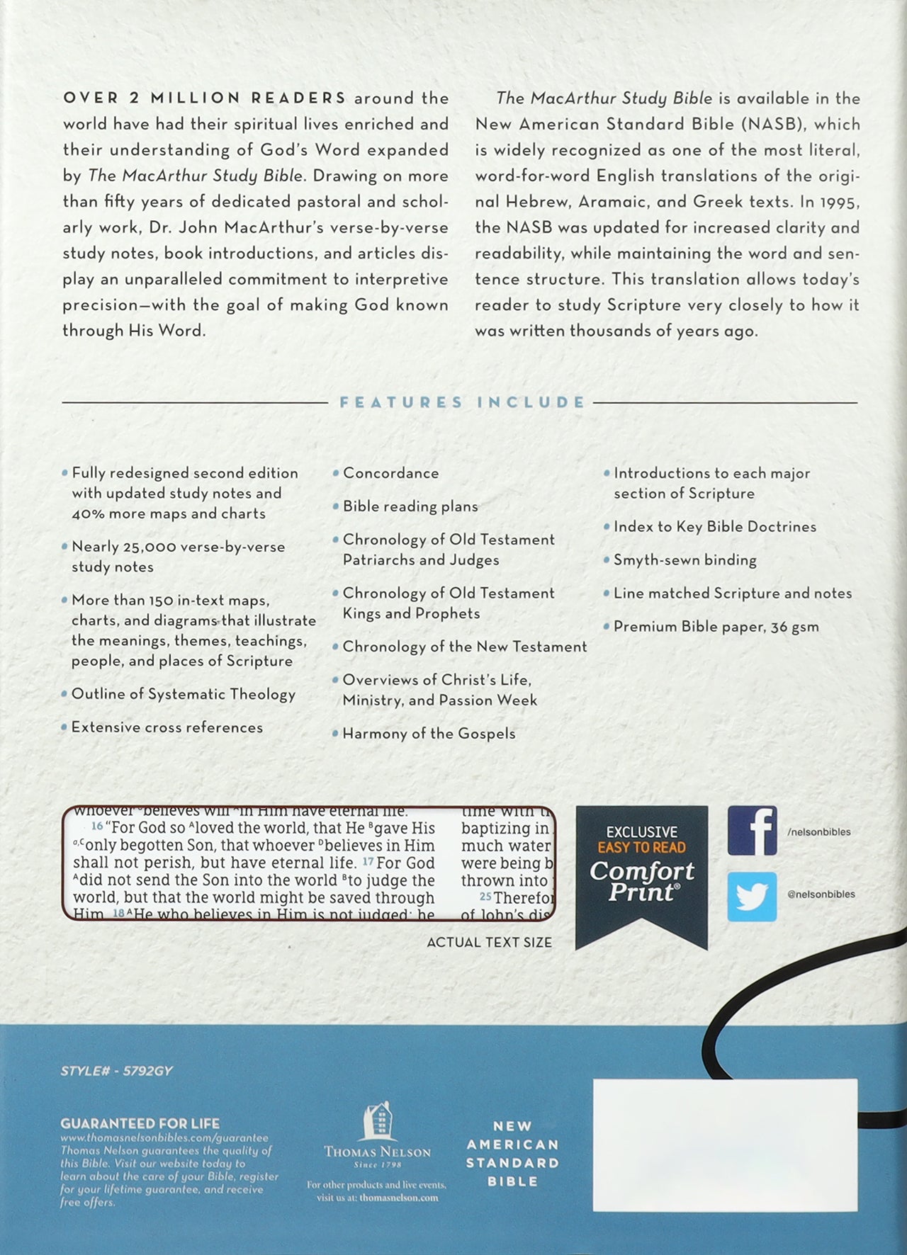 NASB Macarthur Study Bible 2nd Edition Gray
